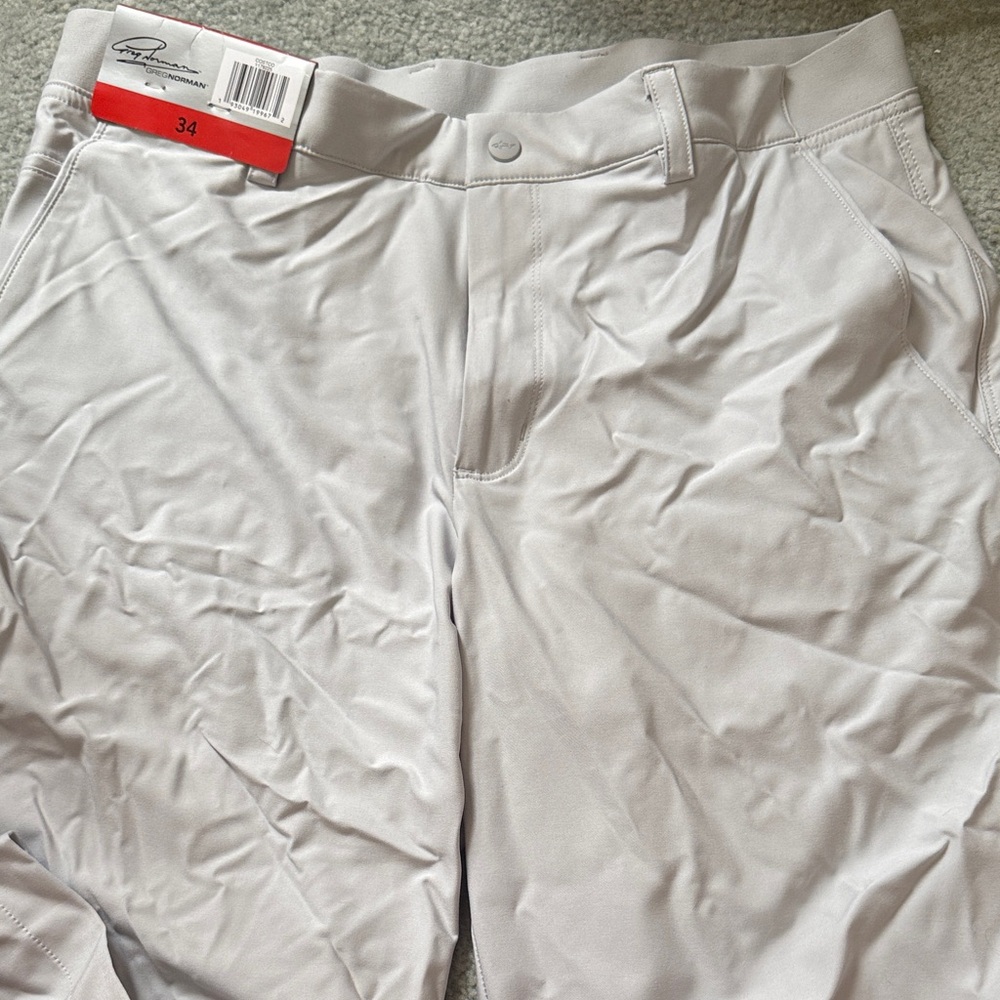 Greg Norman Collection Light Gray Athletic Shorts